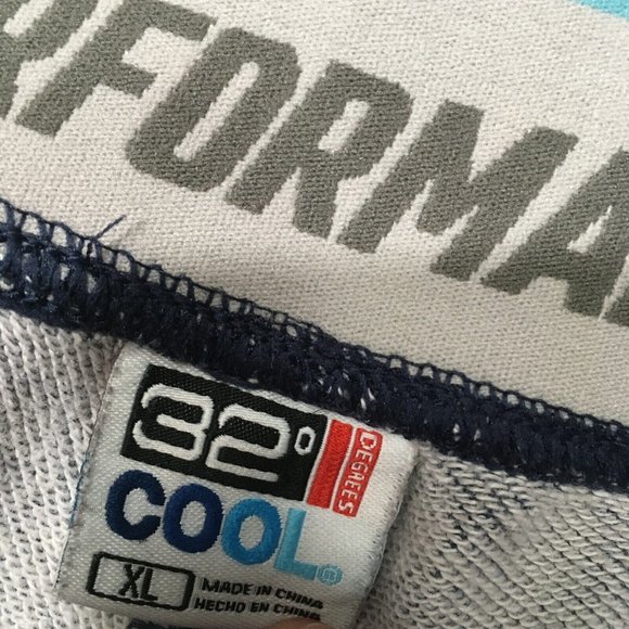 32 Degrees Cool Mens Casual Athletic Shorts XL Blue Pockets 37x10 - Picture 7 of 7